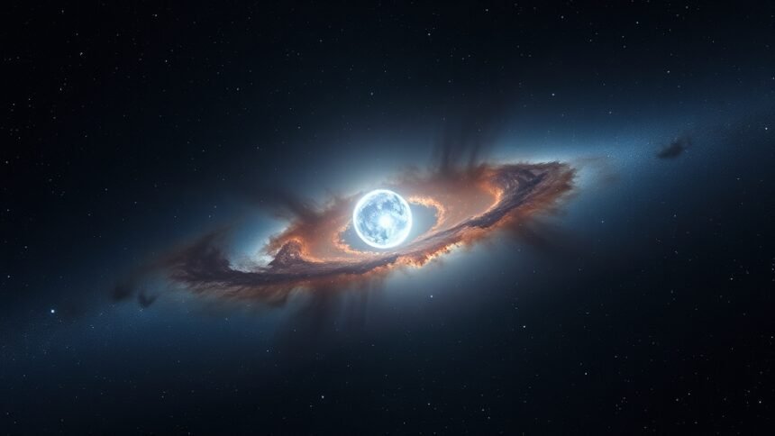 A deep space image of a pristine and pure astronomical object, such as a crystal-clear nebula or a perfectly spherical star, with a subtle background of stars and galaxies