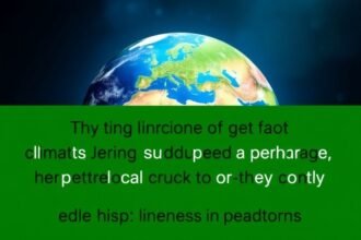 A visual representation of the Earth with a green and blue background, highlighting the importance of climate change awareness and the impact of persuasive messages on individuals.