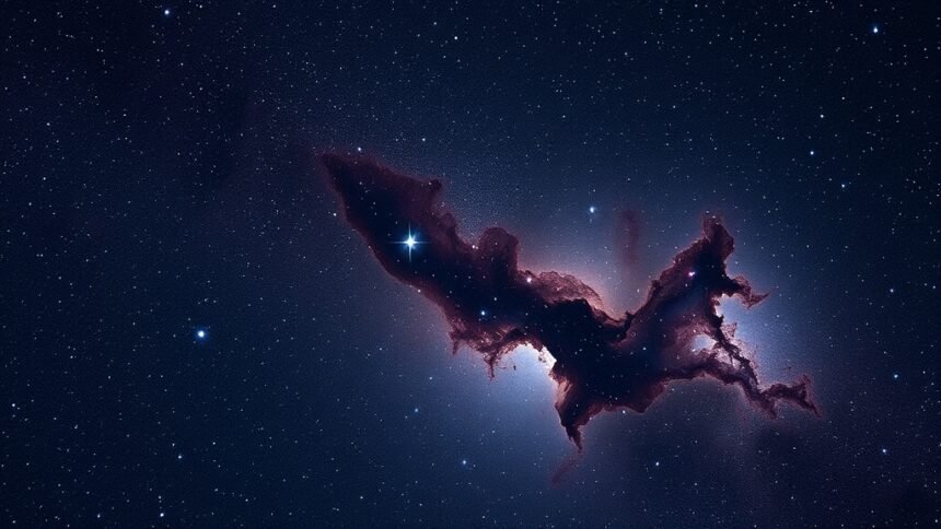 A high-resolution image of the Carina Nebula with vibrant white-blue stars, showcasing the stunning beauty of the cosmos.