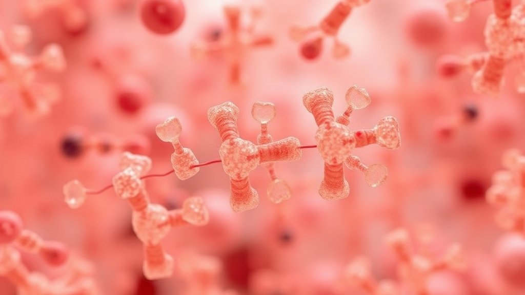 A microscopic image of human lipid transfer proteins in action, with a background of lipid molecules and cells.