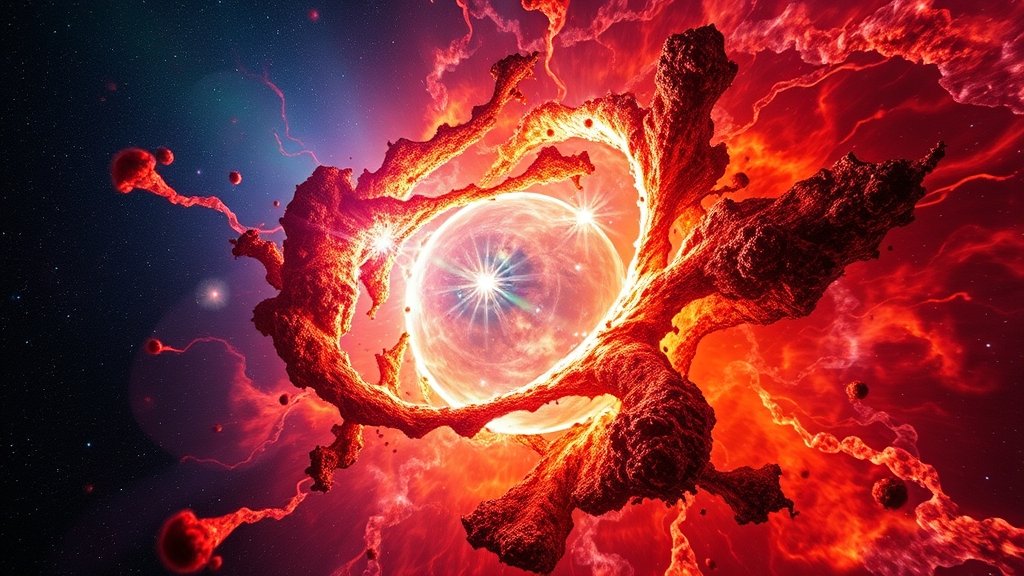 A stunning visual representation of the Kepler supernova remnant, with vibrant colors and intricate details, showcasing the explosive aftermath of a massive star's demise.