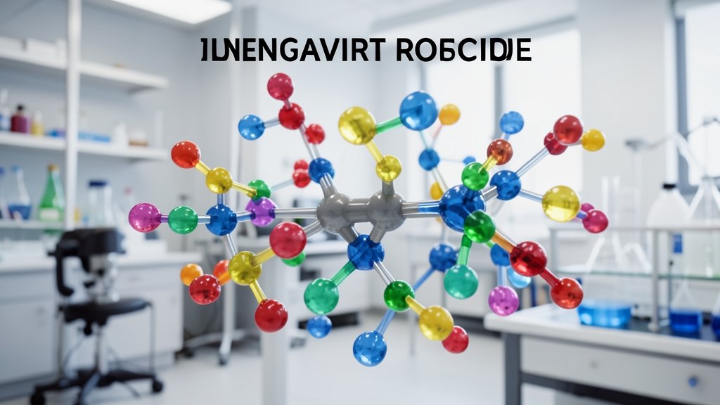 A 3D illustration of molecules rearranging themselves, with a background of a laboratory setting, to represent the concept of a new molecular reshuffle unlocking chemical reactions.