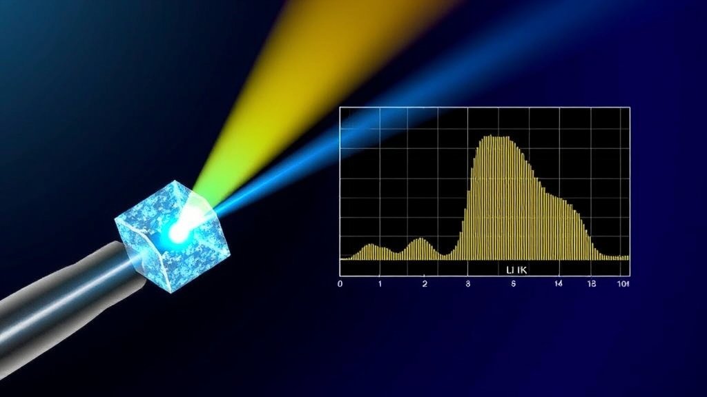 ली का एल्फा उत्सर्जन स्पेक्ट्रम: इलेक्ट्रॉन बीम से लीफ का अध्ययन