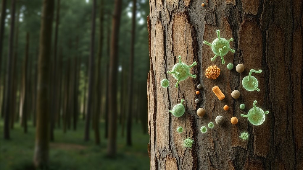 वृक्षों की छाल में माइक्रोब्स और जलवायु परिवर्तन के बीच का संबंध