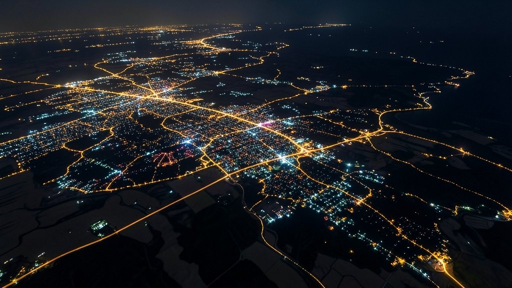 रात्रि प्रकाश गतिविधियाँ: चेंगडू-चोंगकिंग मेगारीजन में परि-शहरी प्रकाश वृद्धि और जनसंख्या विच्छेदन