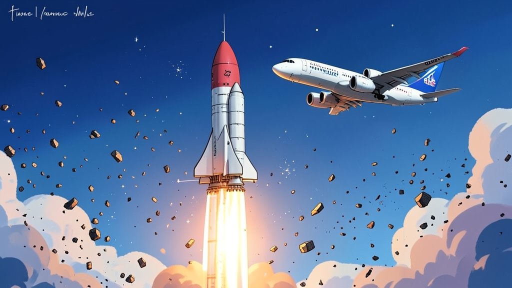 अंतरिक्ष में बढ़ते खतरे: स्पेसएक्स रॉकेट और यात्री विमानों के बीच बढ़ता जोखिम