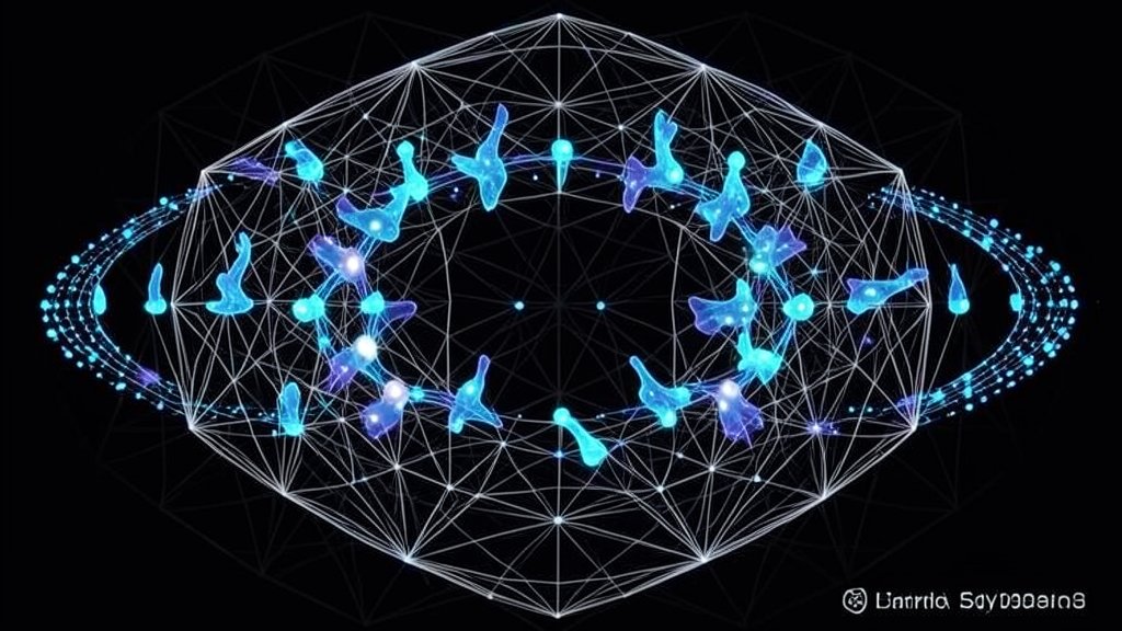 A illustration of a quantum matter system with chiral fermions being steered by geometric patterns