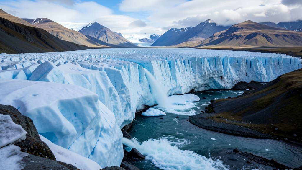 हिमनदों का पिघलना – एक बदलती जलवायु का संकेत