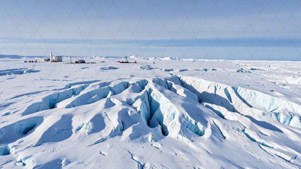 अंटार्टिका के बर्फ की मोटी चादर के नीचे क्या है?
