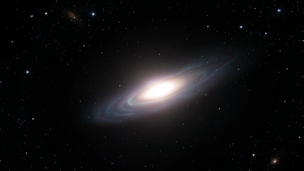 A high-resolution image of the interstellar comet 3I/ATLAS, with a subtle glow effect to represent its X-ray emission, set against a dark background with stars and galaxies visible in the distance.