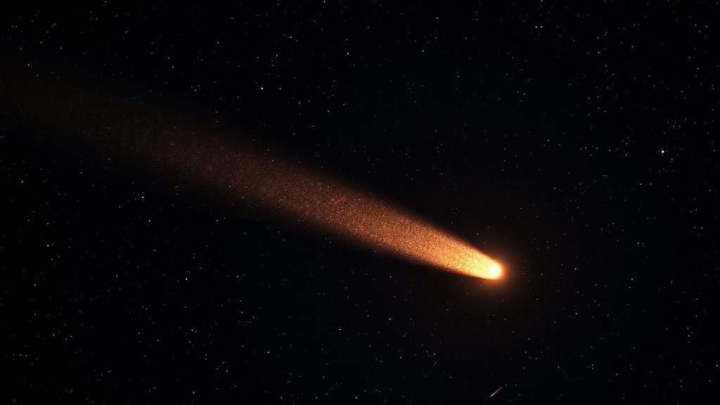 A high-resolution image of Comet 3I/ATLAS streaking across the sky, with a backdrop of stars and galaxies, captured by NASA's exoplanet-hunting spacecraft.