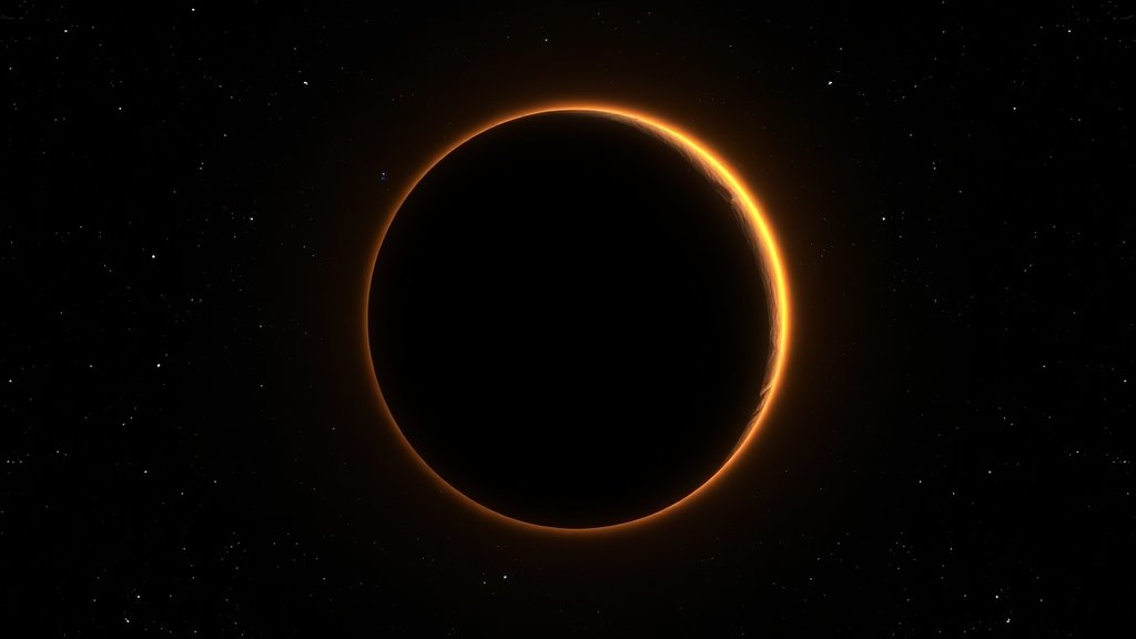An artistic representation of the exocomet 3I/ATLAS with a faint glow of methane gas surrounding it, set against a dark background with stars and galaxies in the distance.